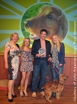 John and Charlie at the Dogs Trust Honours