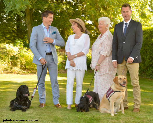 John, with Esther Rantzen, Pam St Clements and Tim Vincent