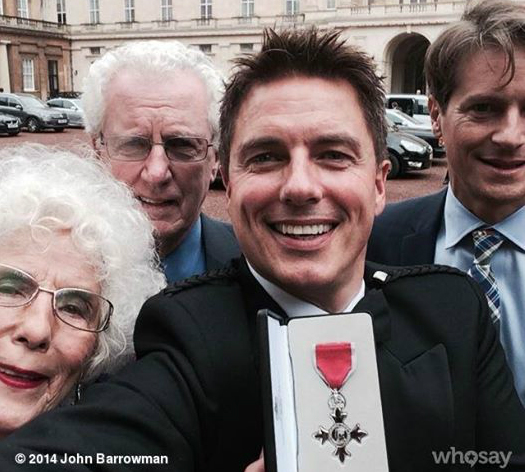John Scot Barrowman MBE with Scott and parents