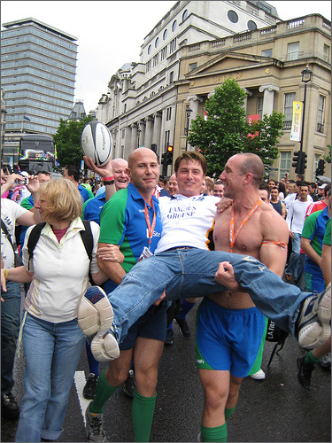 John is stolen by the Kings Cross Steelers Rugby Team