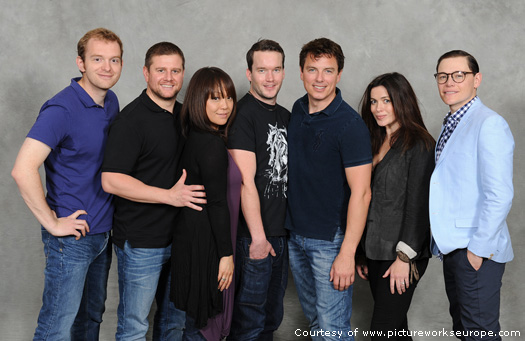 John and the Torchwood cast at The Greatest Show in the Galaxy