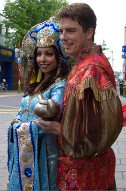 John as Aladdin with Princess Yasmin